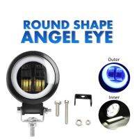 NEW 1PC Waterproof Round Angel Eye LED Work Light Car Motorcycle Off-Road Spotlight Lampu Kereta Lori Putih Bright