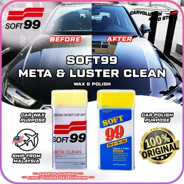 SOFT99 Luster Cleaner & Polish / SOFT99 New Meta-Clean Liquid Wax Original  Made in Japan