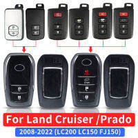 AHlmsm 2008-2021สำหรับ Toyota Land Cruiser 200 Key Shell ดัดแปลง Prado 150 Remote Key Shell อัพเกรด2/3/4ปุ่มอุปกรณ์เสริม Key Case