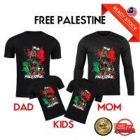 [คลังสินค้าพร้อม] เสื้อยืดผ้าฝ้ายลายกราฟิกฟรี,เสื้อยืดบันทึกพาเลสติน Palestina Palestin Gaza Hamas