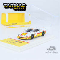 Tarmac Works X IXO 1:64 F40 GT YellowWhite #7รถโมเดล Diecast