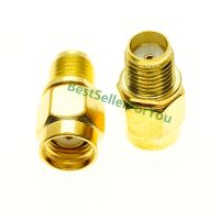 RF SMA adapter SMA Female to RP SMA Male Plug Connector Adapter Gold Plated Straight Coaxial RF Adapters Electrical Connectors