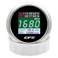 เครื่องวัดความเร็ว GPS แบบดิจิตอลหน้าจอ TFT ขนาด52มม./85มม. เสาอากาศ GPS ปม Mph K/h แบบปรับได้สำหรับเรือยนต์รถยนต์ RV แคมเปอร์12V 24V