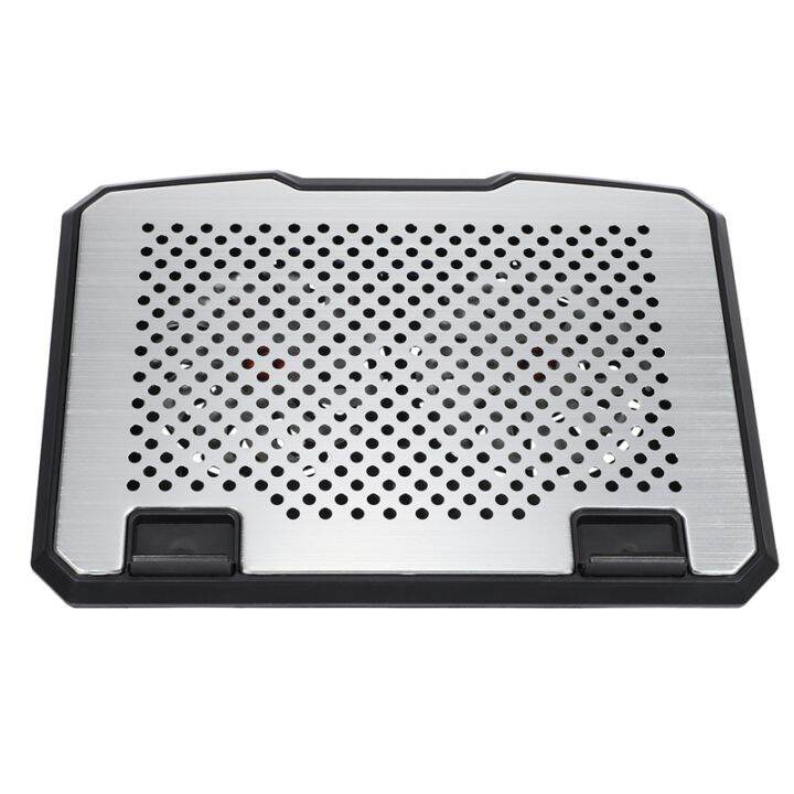 Laptop cooling pad 15 inch aluminum+ plastic height adjustable double