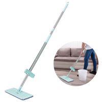 Microfiber Mop Mops For Floor Cleaning Wet And Dry Mop 360 Degree Spin Head Built in Wringer Extendable Handle Reusable Pads