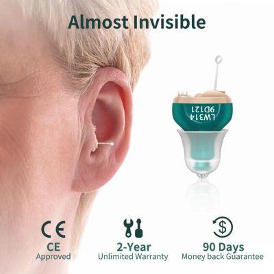 ZZOOI Mini Invisible Hearing Aid Digital Hearing Aids Sound Amplifier Wireless Headphones For Seniors Severe Hearing Loss Dropshipping