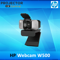 HP W500 Webcam, 1080P Full HD, Intelligent Noise Reduction, UVC Plug and Play, Camera Privacy Cover, Wide View Angle for Live Streaming/Conference/Online Learning/Podcast Camera for Laptop or Computer - Free Tripod Hanger