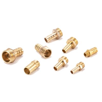 1pcs Brass Pipe Fitting 12mm 10mm 8mm 6mm Hose Barb Tail Fitting G1/4 quot; Male Thread Connector Joint Copper Coupler Adapter