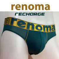 กางเกงในชาย Renoma​  รุ่น Recharge ขอบทอง กางเกงชั้นในชาย ทรงสปอร์ต สุดเท่ห์ เนื้อผ้าไมโครไฟเบอร์ที่บางเบา มีรูระบาย เย็นไข่ ไม่อับชื้น