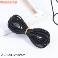 ?【Lowest price】Wonderful สายหนังแท้ย้อนยุคยาว5เมตรเชือกหนังวัวเส้นแบนสำหรับเครื่องประดับ