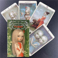 Nicoletta Ceccoli สำรับไพ่ทาโรต์ห้าภาษาผู้เริ่มต้นตั้ง Divination 78 การ์ดเกมการ์ดสีเต็มรูปแบบพร้อมคู่มือ PDF-Sediue