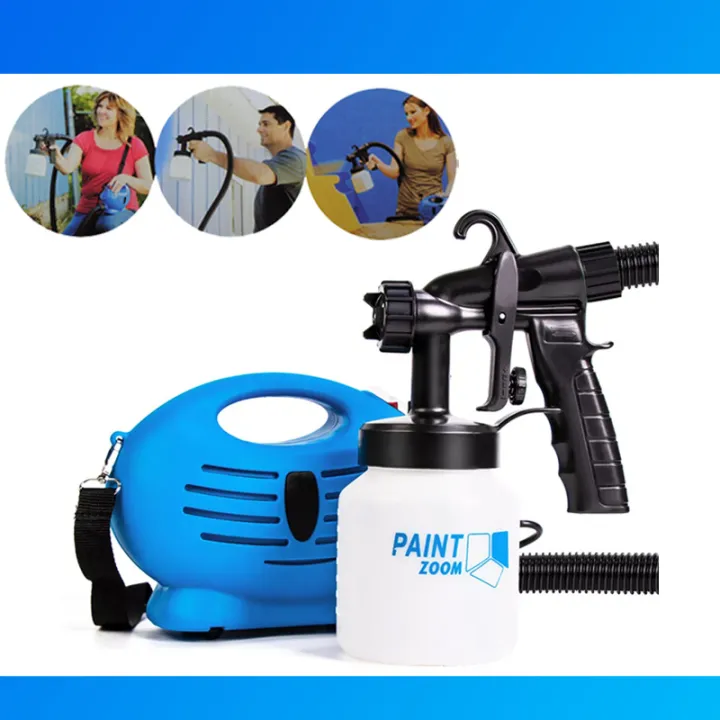 IN. Electric Spray Gun Kit Paint Zoom Handheld Home Painting Interior