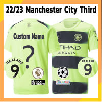 Ready Stock MCI Jersey 22/23 Third Away Jersi Custom Name Men Soccer Jersey Shirt 2022 2023 MCI Man Football Jersey