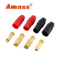 ▥ 4pcs Amass Connector AS150 Connector Anti Spark Plug AS150 Female and Male Connector Plugs for RC Airplane Multirotor Drone Plug