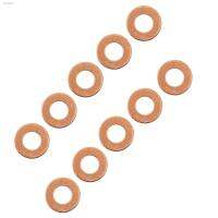 ❅◕❄ 10PCS Auto Engine Oil Drain Plug Gaskets For Peugeot Citroen 10X20X1.8mm Oil Pan Screw Washer 10MM Metal Washers Gasket 0313.33