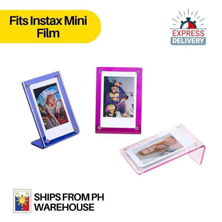 LShape Acrylic Tabletop Photo Frame Display for Instax Mini