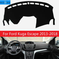 【CW】สำหรับฟอร์ด Kuga Escape 2013 2014 2015 2016 2017 2018ฝาปิดแผงควบคุม Mat Pad Dash ม่านบังแดดเครื่องมือพรมอุปกรณ์เสริมรถยนต์ LHD ร้อน 1 1