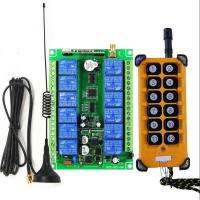 universal DC 12V 24V 36V 48V 10A 12CH Remote Control Switches Receiver Transmitters 433mhz315mhz crane power switch