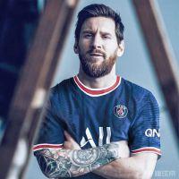 ปารีสแซงต์แชร์กแมง เสื้อฟุตบอล เมสซี PSG NO.30 Messi Home Paris Saint-Germain Football Jersey home and away 21-22