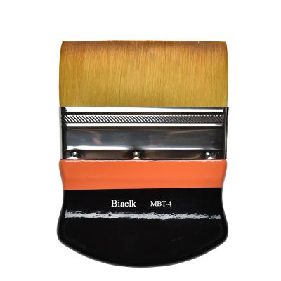 【YF】 1PC MBT-4 High Quality Importing Synthetic Hair Wooden Handle Watercolor Acrylic Oil Flat Brush