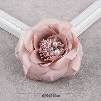 Korea Women Brooch High Quality Fabric Flower Pin Elegant Hair Accessories Hairclip Hat Flower For Lady Party Show Decoration