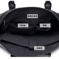 [Ready Stock Seckill] 2022 New Business Casual Briefcase Simple One-Shoulder Messenger Bag Portable Trendy Mens Computer