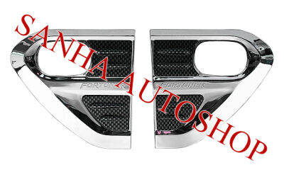 ครอบแก้มข้าง โครเมียม Side Vent Toyota Fortuner ปี 2004,2005,2006,2007,2008,2009,2010,2011 ครอบแก้ม ครอบแก้มข้าง กันรอยข้างแก้ม คิ้วตกแต่งแก้ม ชุดแต่งแก้มข้าง เสริมบังโคลน