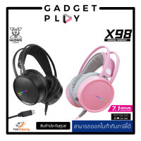 [กรุงเทพ ด่วน 1 ชั่วโมง] หูฟังเกมมิ่ง 7.1 NUBWO X98 Gamingheadset 7.1 Virtual Sound หูฟังเกมมิ่งส์ หูฟัง มีไฟ LED สวยงาม ประกันศูนย์ไทย 2 ปี