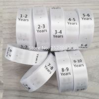 free shipping kids size labels/New Baby clothing size tag/NB 0-3m 3-6m 6-9m 9-12m size labels/custom silk label 100 pcs a lot Stickers Labels