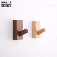 ♧❈ Wood Wall Hook Wall Hooks For Hanging Clothes Wood Coat Hanger Home Decorative Hangers Key Holder Wall Rack Key Strong Shelf