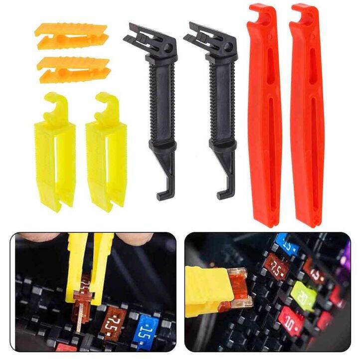 Automotive Fuse Clip Remover 8pcs Plastic Tool for Fuse Holder