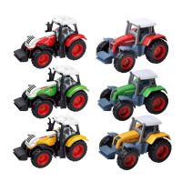 Mini Alloy Engineering Car Toys Construction Car Model Tractor Farm Vehicle Cake Decoration Dump Truck Classic Toy Boy Gift