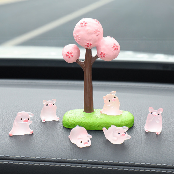 Đồ trang trí xe hơi hình lợn mini dễ thương đồ chơi trang trí cửa ...