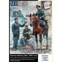 โมเดลประกอบฟิกเกอร์ทหาร Master Box 1/35MB35212 Urgent Dispatch. German Military Men, WW II era