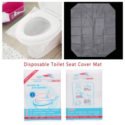 【LZ】❒  10/20/50 pces macio banheiro sanitário viagem almofada de papel capa de assento do toalete descartável impermeável