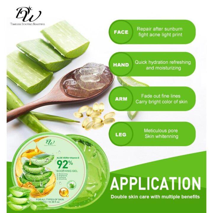 DW 92 Aloe Vera & Vitamin E Soothing Gel Moisturizing Brightrning