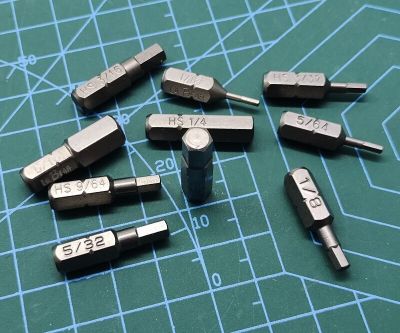 [Hot K] 1/16 "-5/16" ไขควงแม่เหล็กบิตสำหรับเจาะเหล็ก S2 1/4 "Hex Shank Allen Security Bit L25mm อุปกรณ์ทำมืออังกฤษ