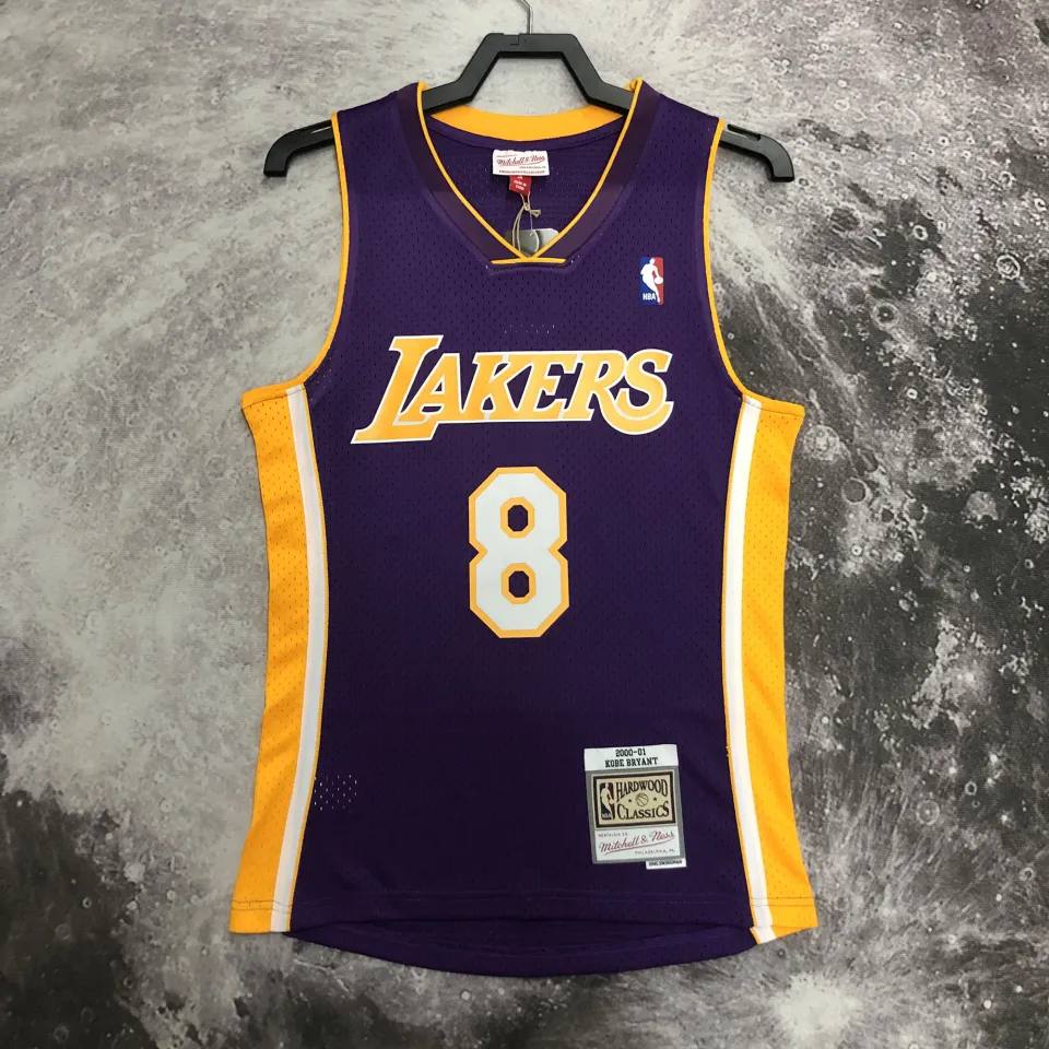 Los Angeles Lakers Kobe Bryant 2000- 01 Authentic Swingman Jersey - Yellow  - Mens