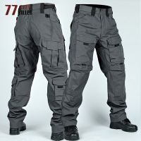 【CC】❐  Pants Mens Multi-Pockets Wear-resistant Trousers Outdoor Training Hiking Fishing Loose Male