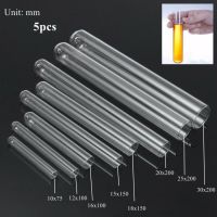 【CW】✤  5pcs thickened transparent laboratory glass tubes with a diameter of 12mm-25mm round bottom test