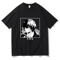 Men T-Shirt Japanese Anime Bungo Stray Dogs Nakahara Chuuya Tshirt Fashion Loose T Shirts Short Sleeve Man Oversized Str