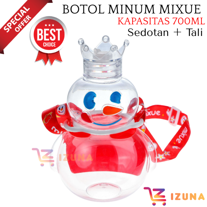 Izuna Botol Minum Mixue 700ml Tumbler Mixue Viral Tumbler Botol Minum Snow King Botol 