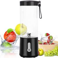 Portable Blender, Personal Size Blender for Smoothies and Shakes 16 Oz Juice Mixer USB Rechargeable Blenders