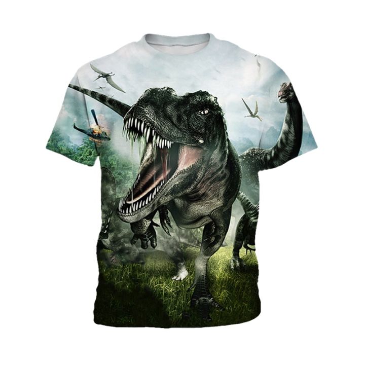 in-stocks-jurassic-world-t-shirt-kids-casual-breathable-fabric-boys-dinosaur-shirt