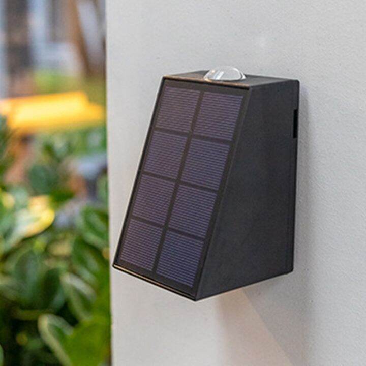 3pcs-solar-lamp-outdoor-waterproof-solar-stair-lights-garden-villa-courtyard-porch-landscape-decorative-lamp-up-down-luminous-wall-washer-lights