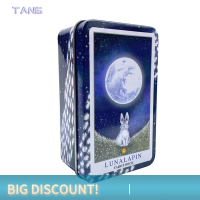 ?【Lowest price】TANG กล่องเหล็ก lunalapin ไพ่ทาโรต์คำทำนาย divination Deck PARTY Game Card W/Manual