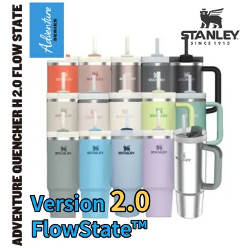 Stanley - FLINT - New 40 oz. Quencher H2.0 Flowstate Tumbler - (Grey) - NWT!