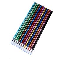 แท่งเติมปากกาเจลคละสีน้ำผลไม้หลากสี12ชิ้น/เซ็ตเติมปากกาหมึกเจลทาเล็บหลากสีสำหรับเขียนเครื่องเขียนในโรงเรียนกราฟฟิตี้