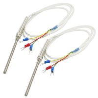 2X PT100 Sensor Temperature Control Thermocouple Probe 1M 3.3Ft