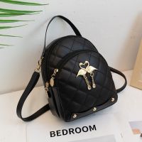 【Lanse store】Women  39;s Backpacks Luxury Handbag Phone Purse PU Leather Casual Small Women Bags Multifunction Mini School Backpacks for Girls